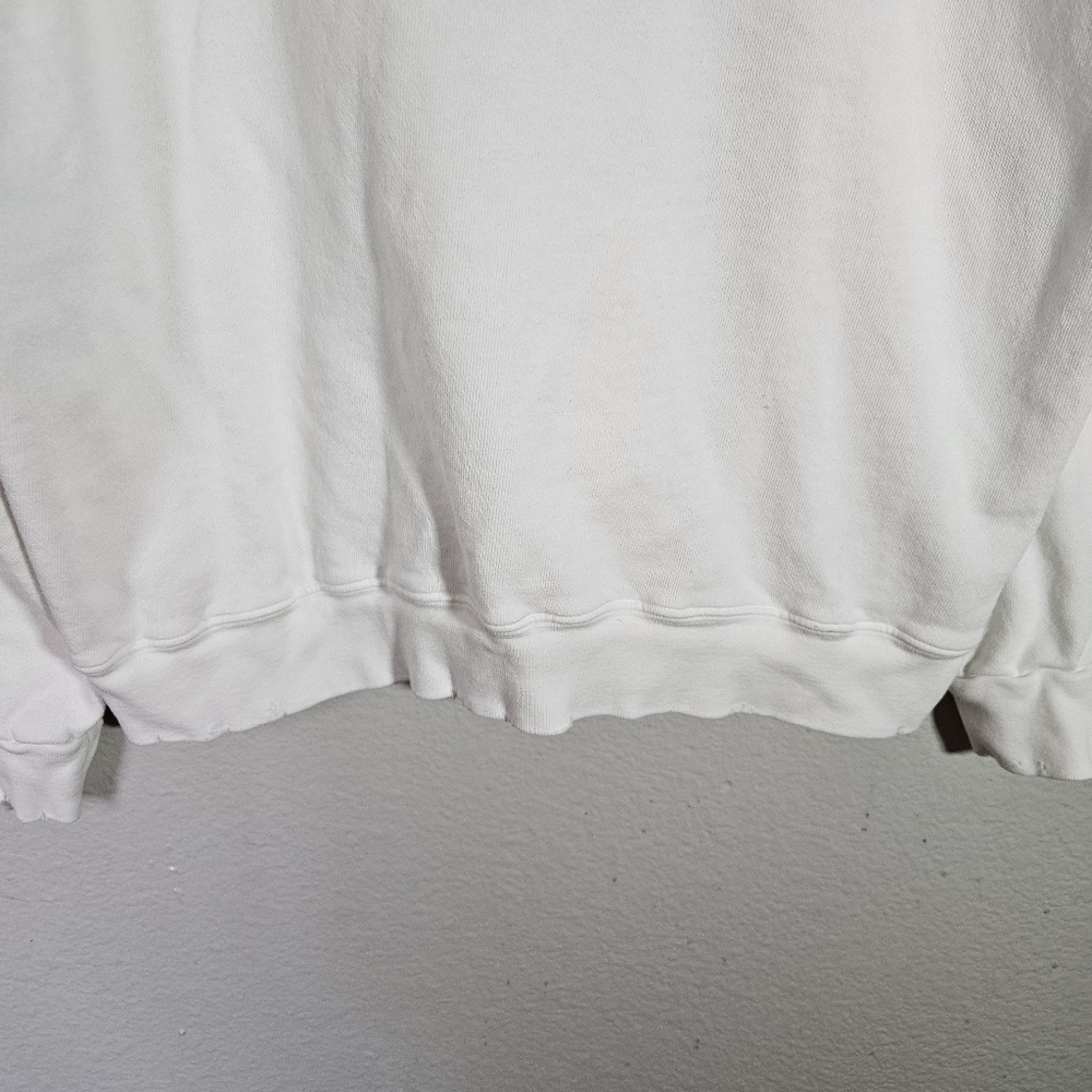 I.S.M.B.S. Essential White Sweatshirt Hand Embroidered Tahoe Size M/L - Picture 7 of 14